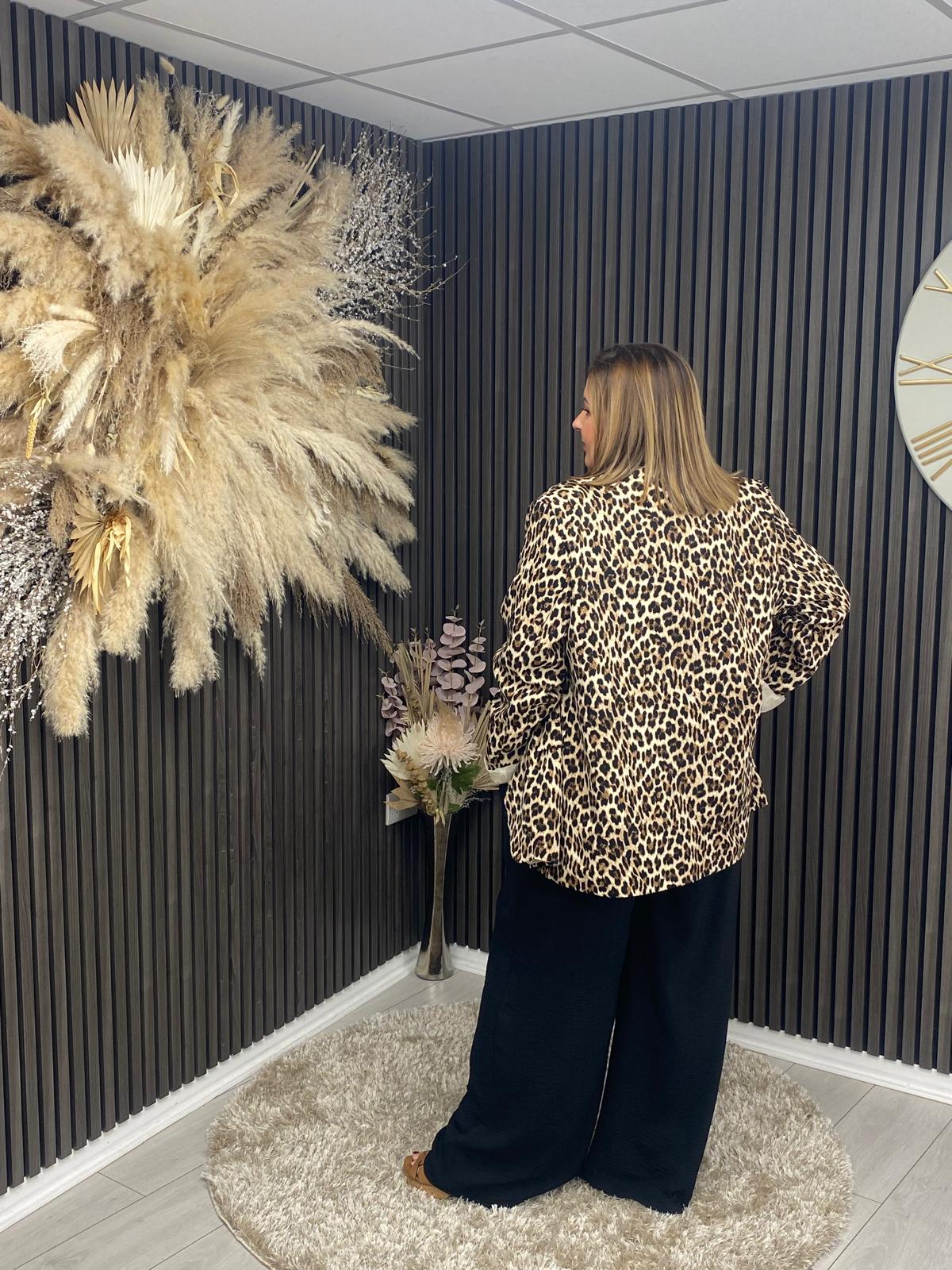 JASMINE BLAZER - LEOPARD