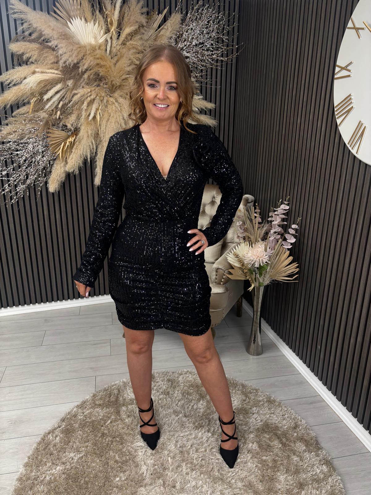 CAROL ANN DRESS - BLACK