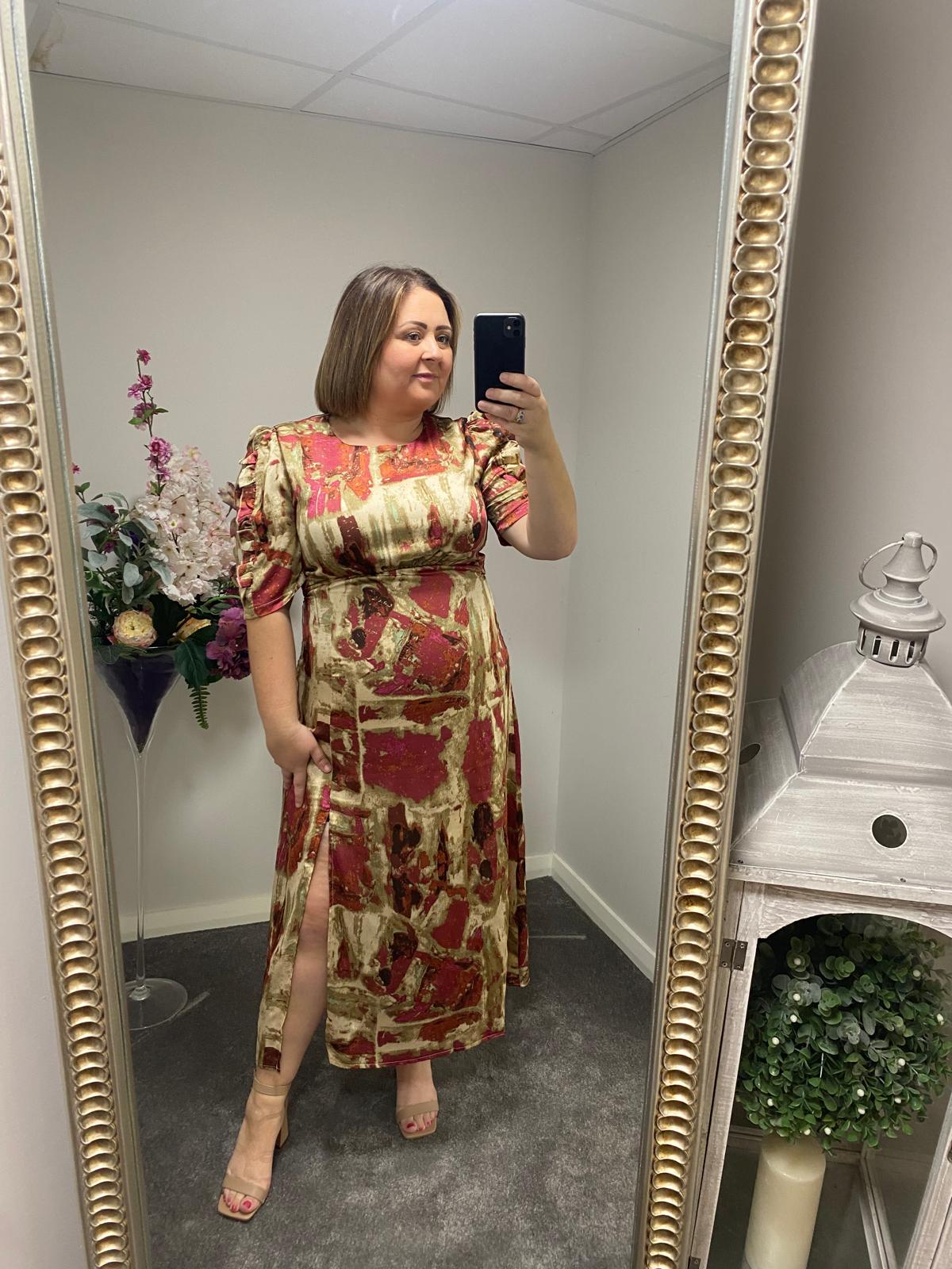 SAMIRA DRESS - WINE