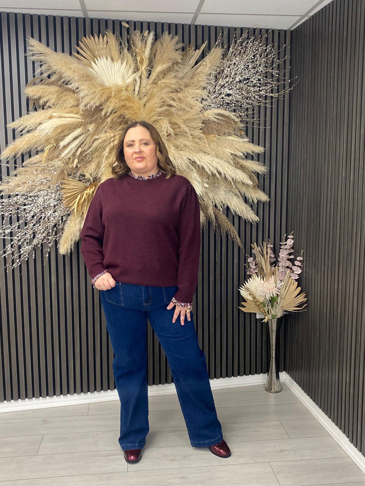 INEZ JUMPER - BORDEAUX