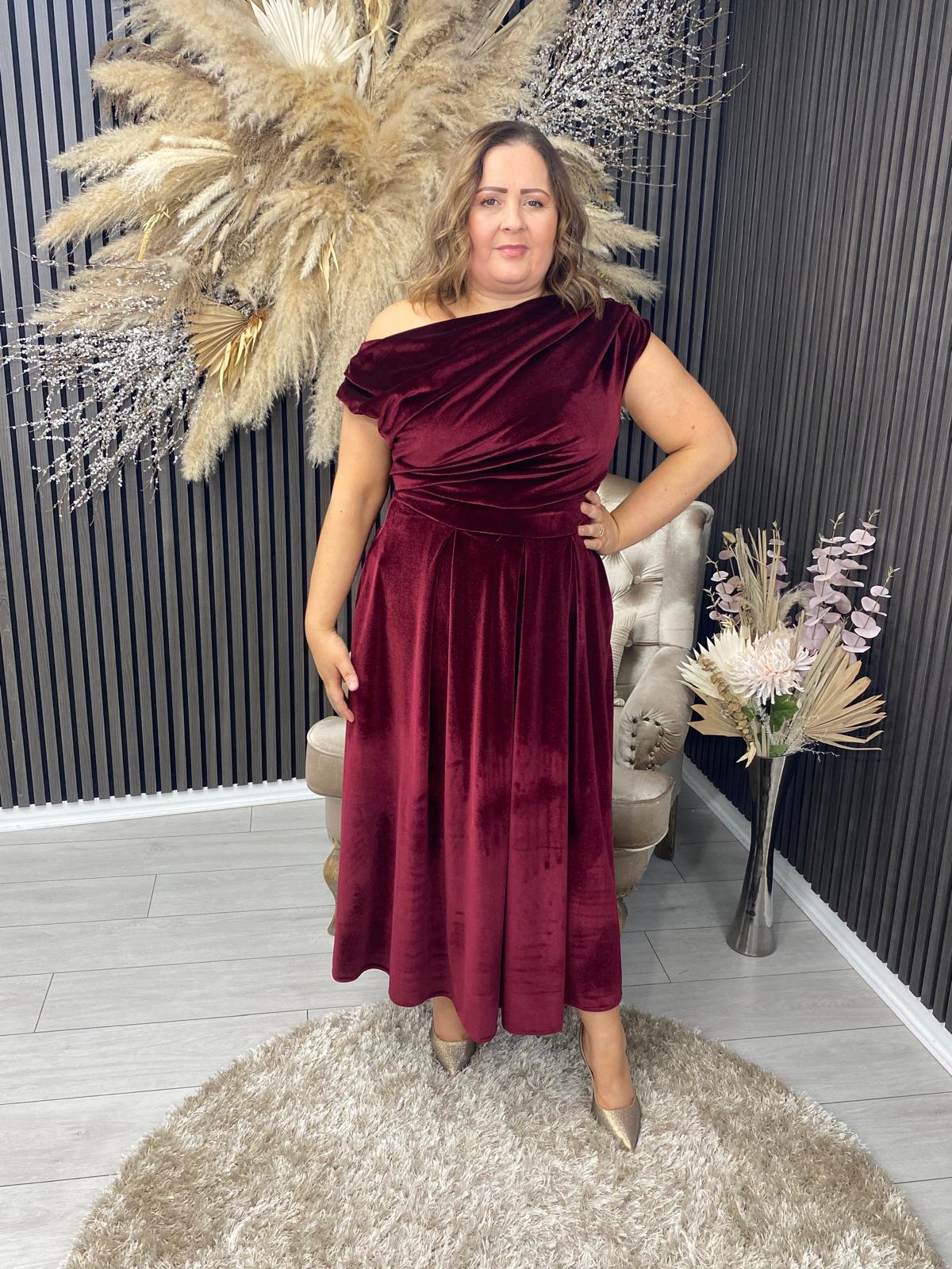 BETTY DRESS - RED VELVET