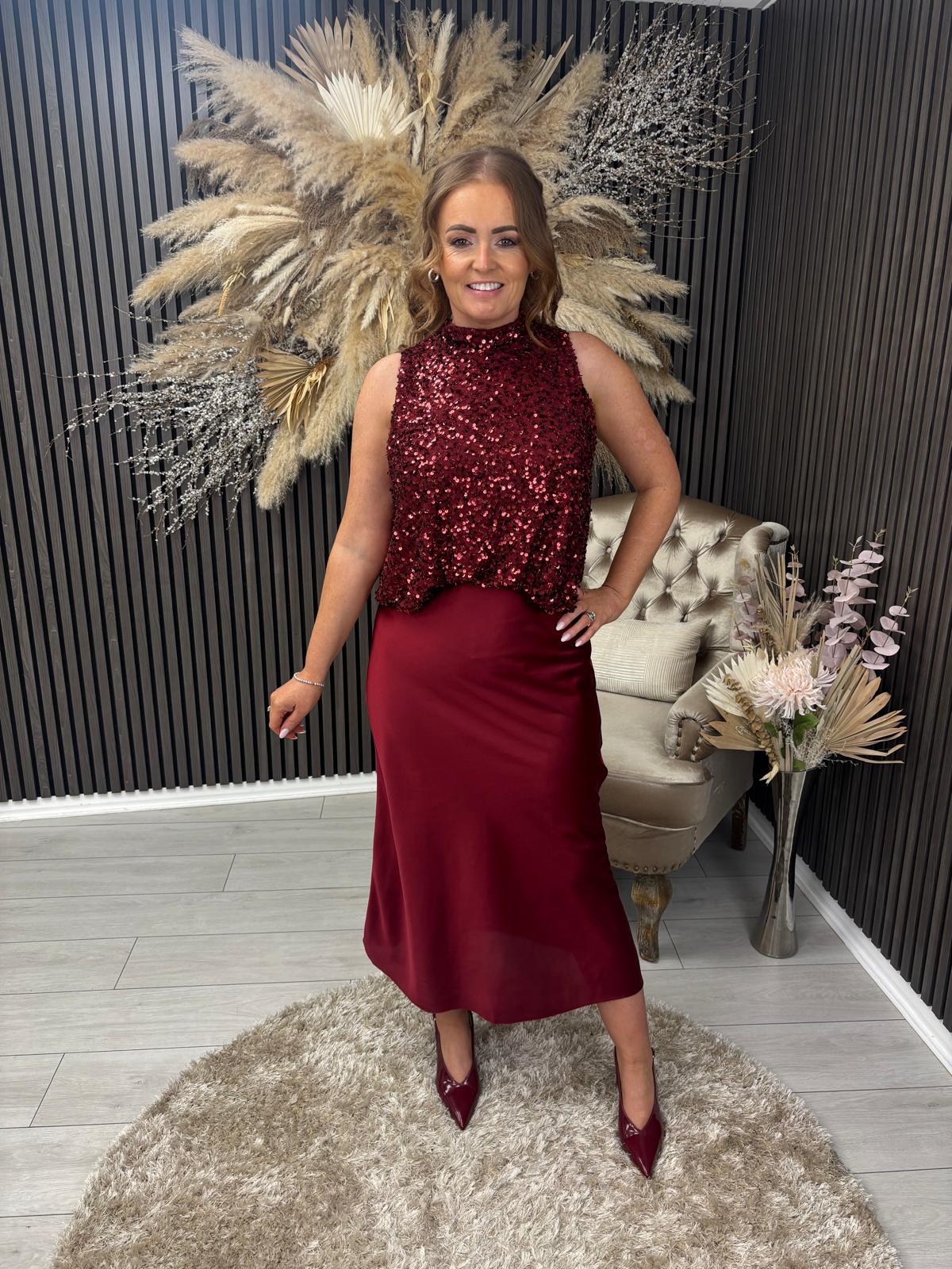 JENNIE TOP - BORDEAUX