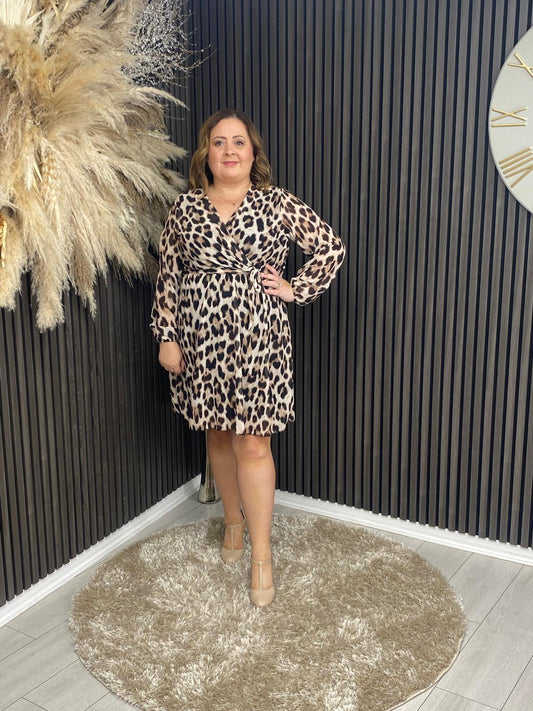MARIA DRESS - ANIMAL PRINT