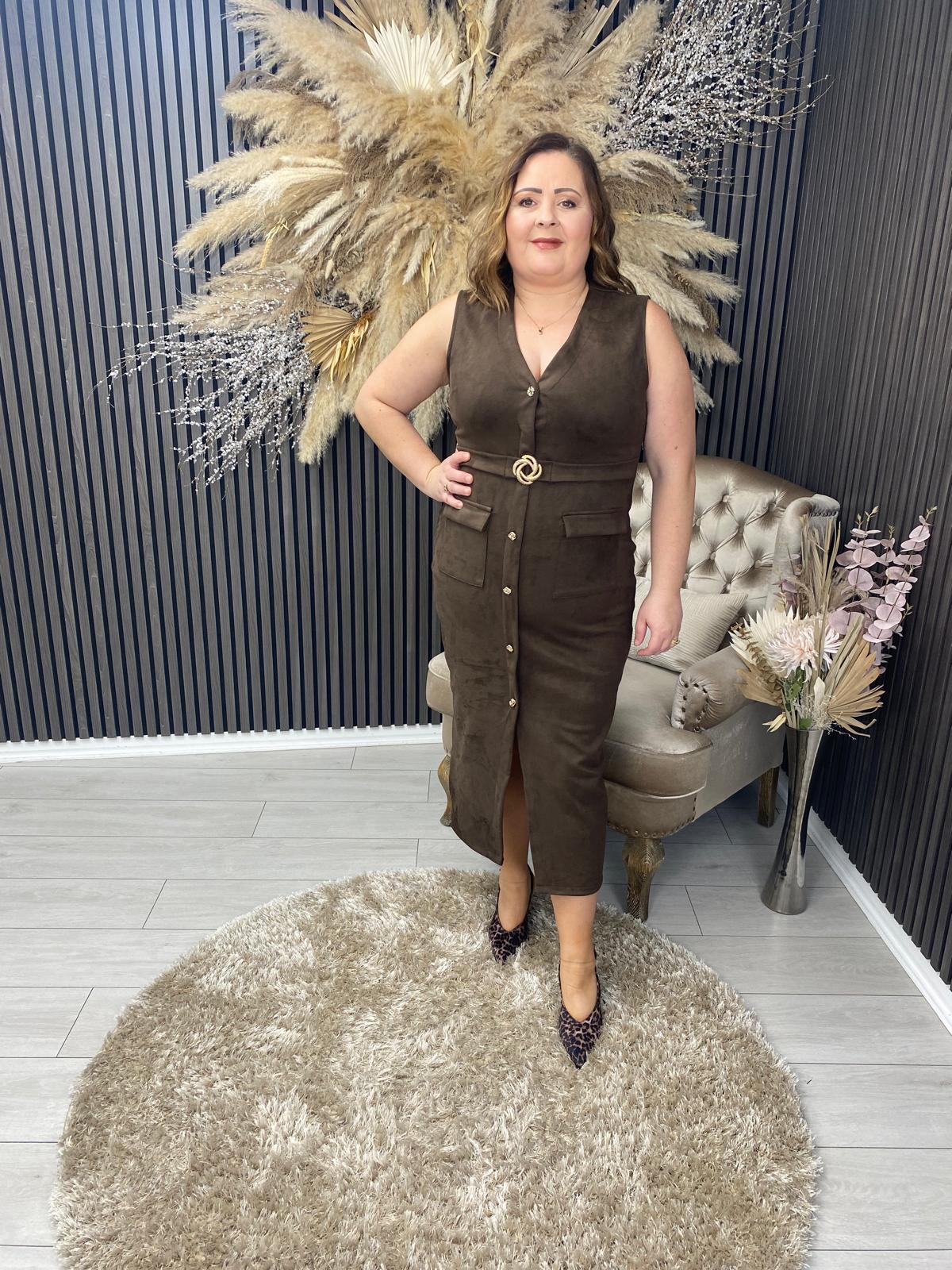 PATRICE DRESS - BROWN