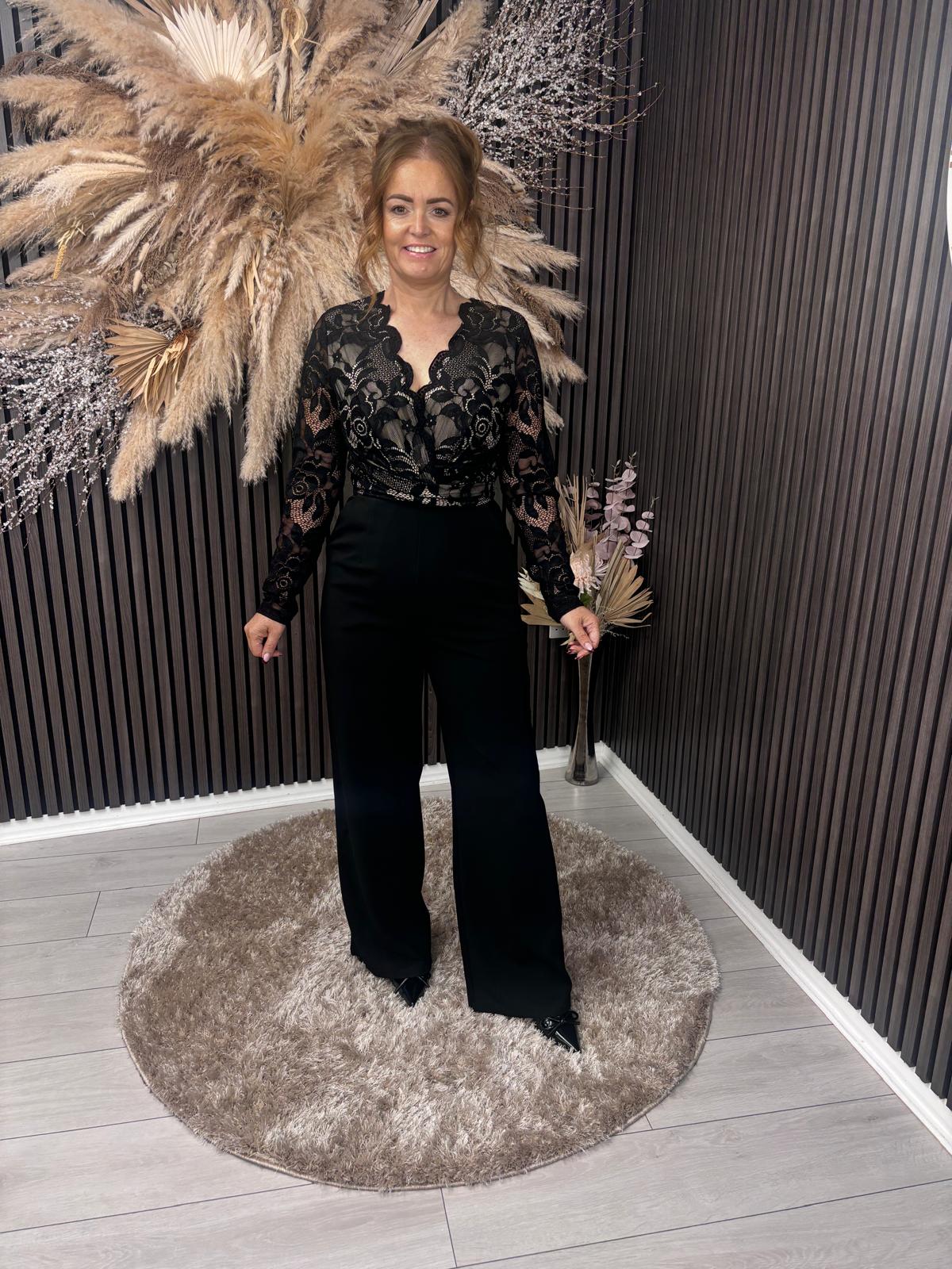 BRIDGET-ANNE LACE JUMPSUIT
