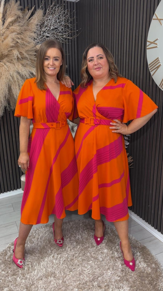 NADINE DRESS - ORANGE