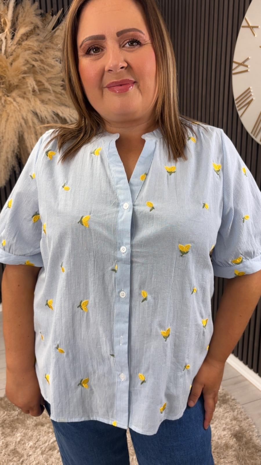 RHIAN TOP - BLUE