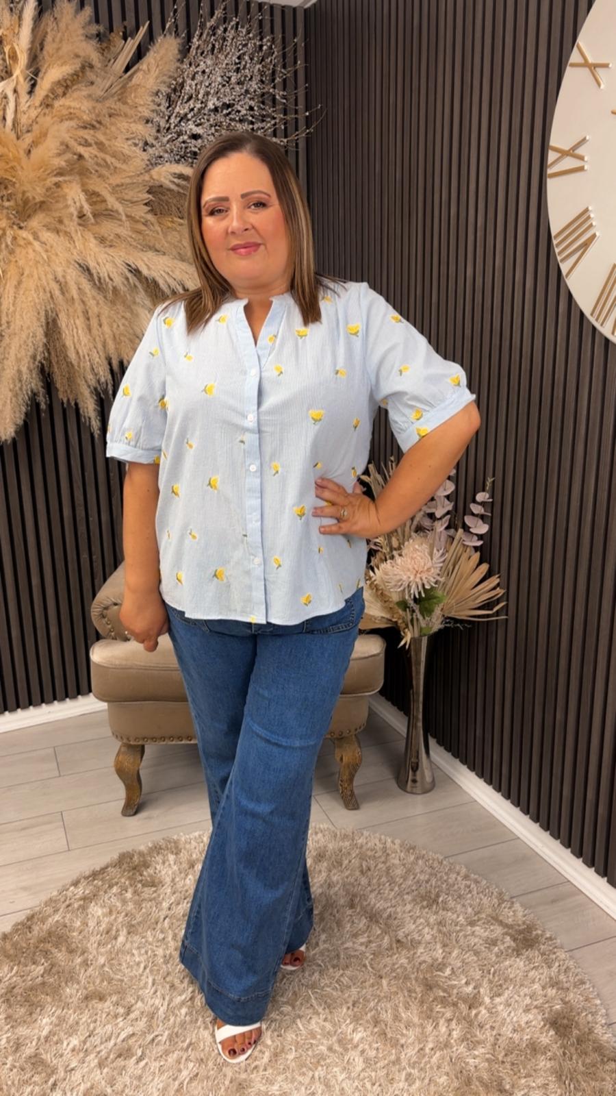 RHIAN TOP - BLUE