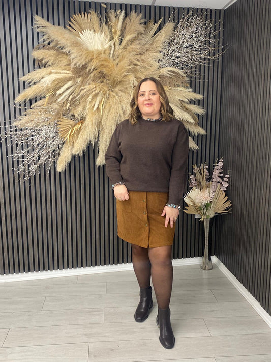 Fashion Tights - NETTIE - BROWN
