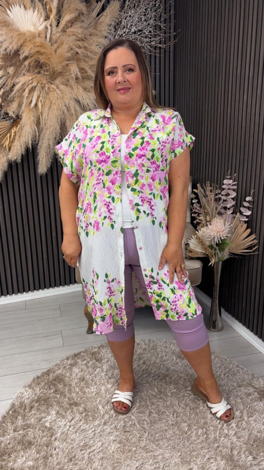 SANDY SHIRT DRESS - PINK