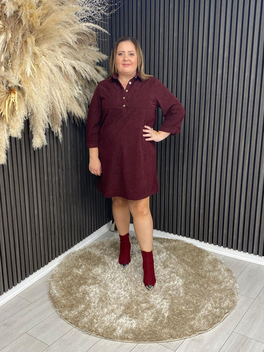 ARLENE DRESS - BORDEAUX