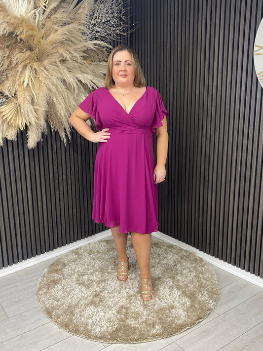 DANI DRESS - MAGENTA
