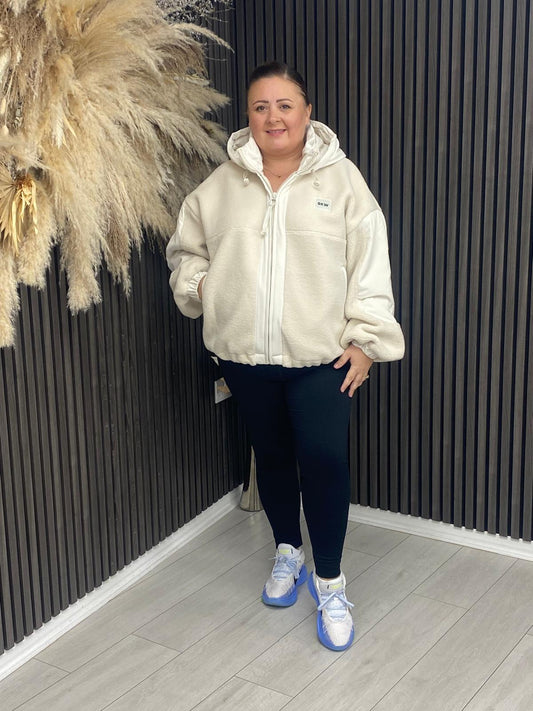 GYM KING WOVEN JACKET - CREAM