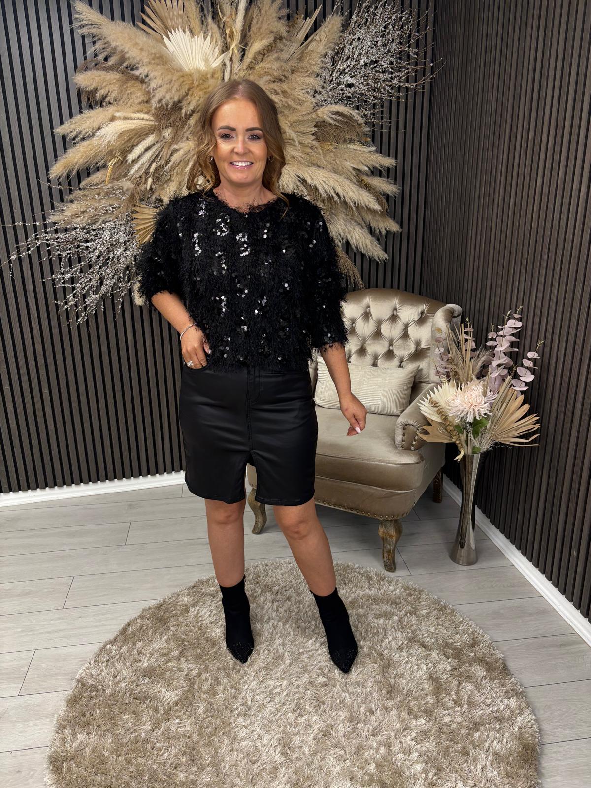 PENELOPE TOP - BLACK