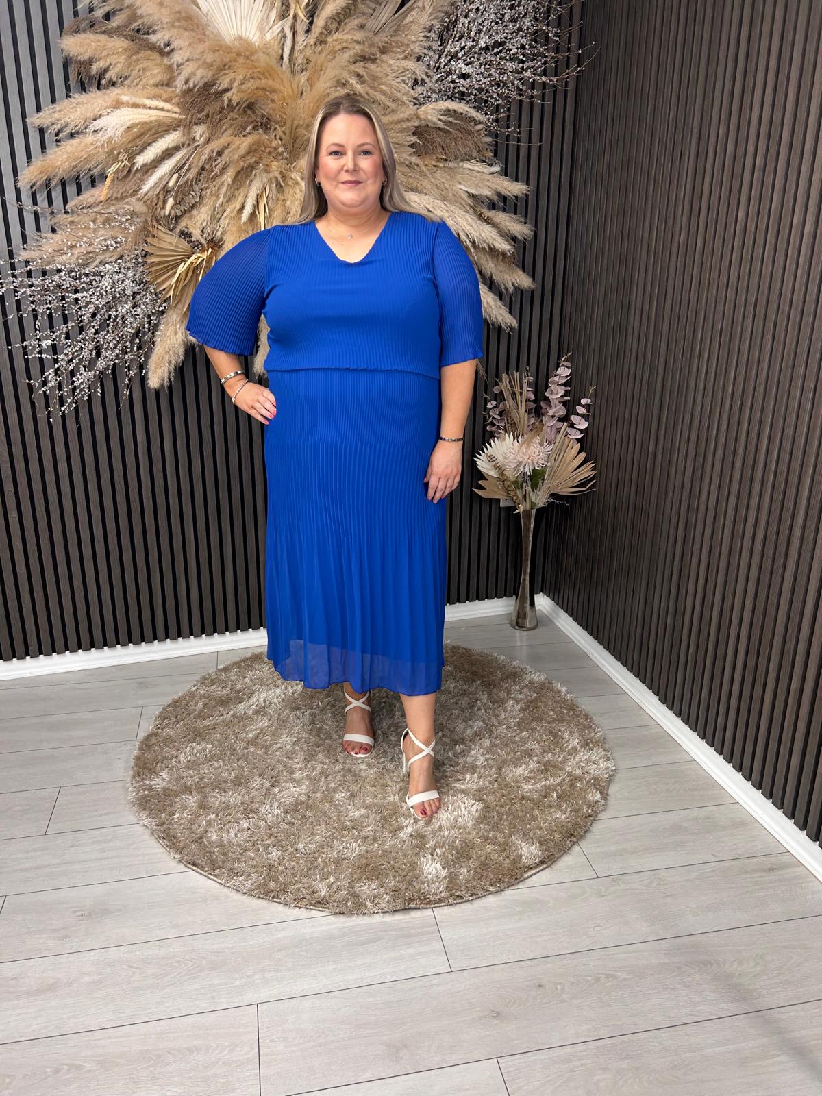 STACEY DRESS - BLUE