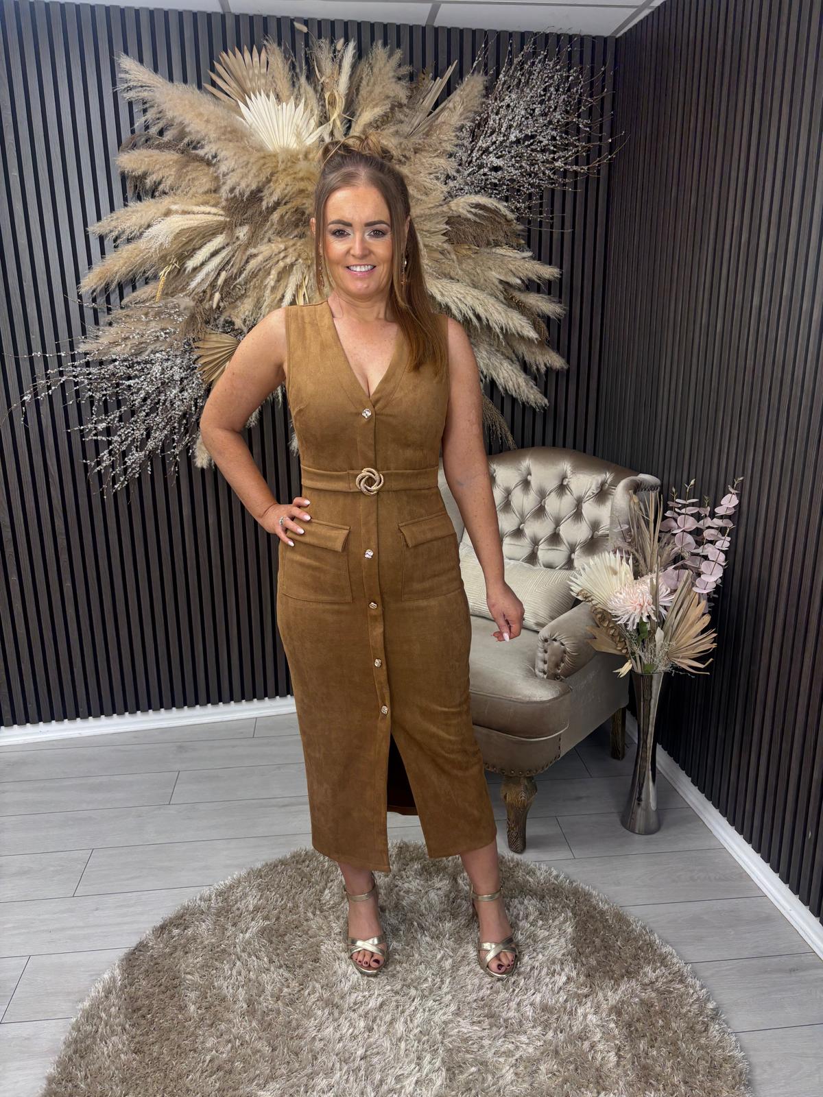 PATRICE DRESS - CAMEL