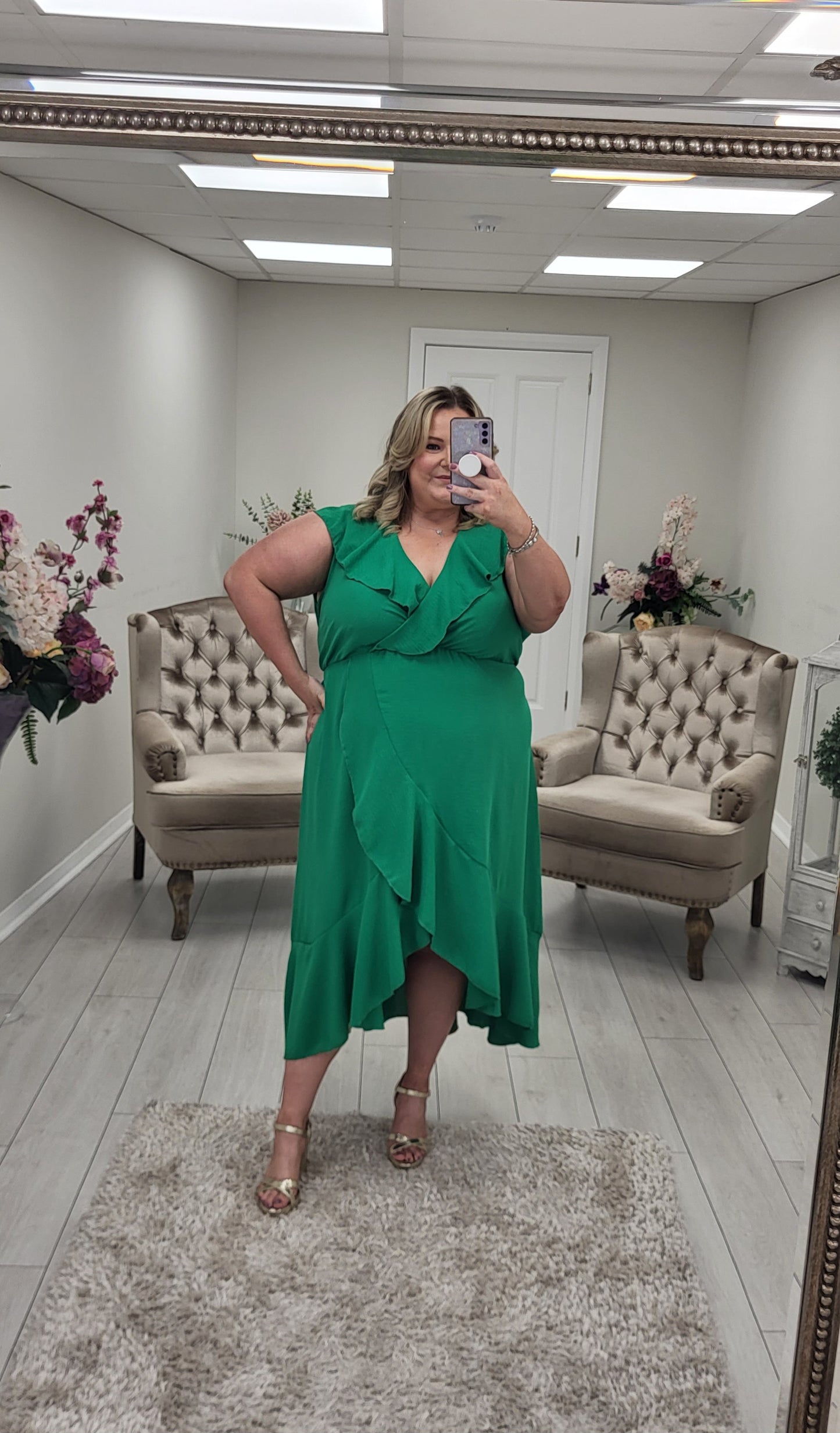 KIMBERLY DRESS - GREEN
