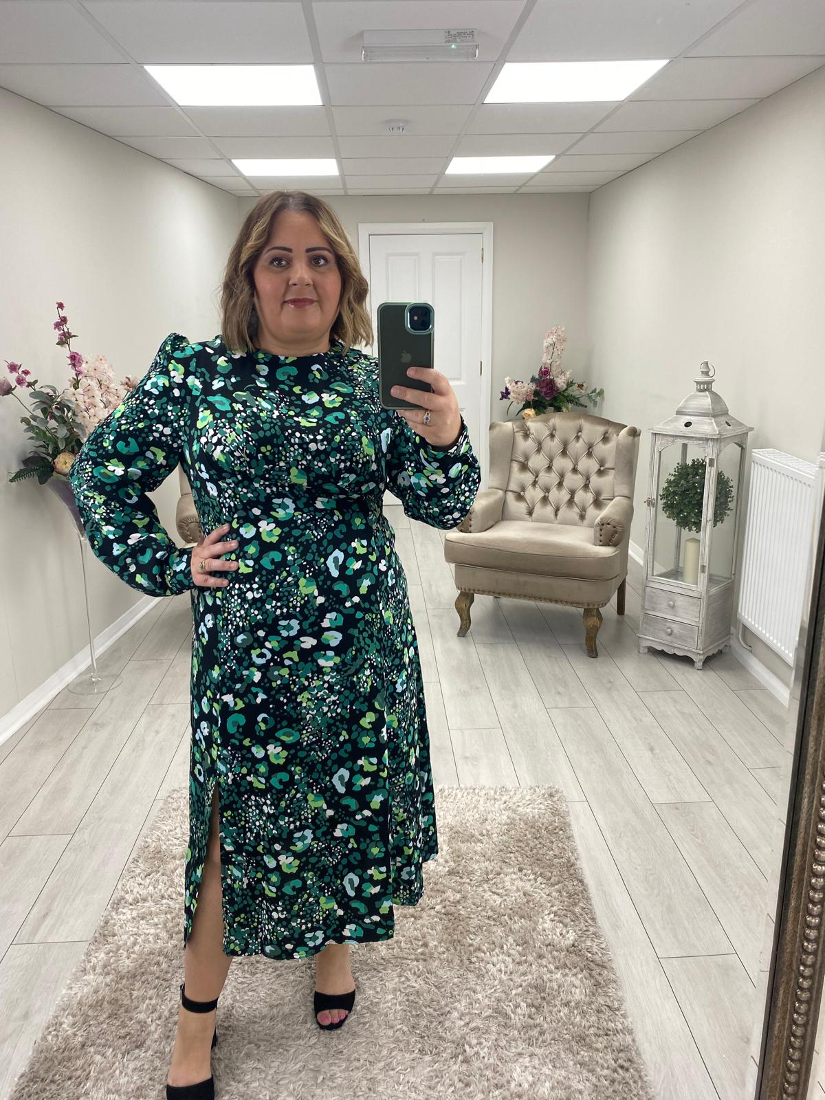 CASS DRESS - GREEN