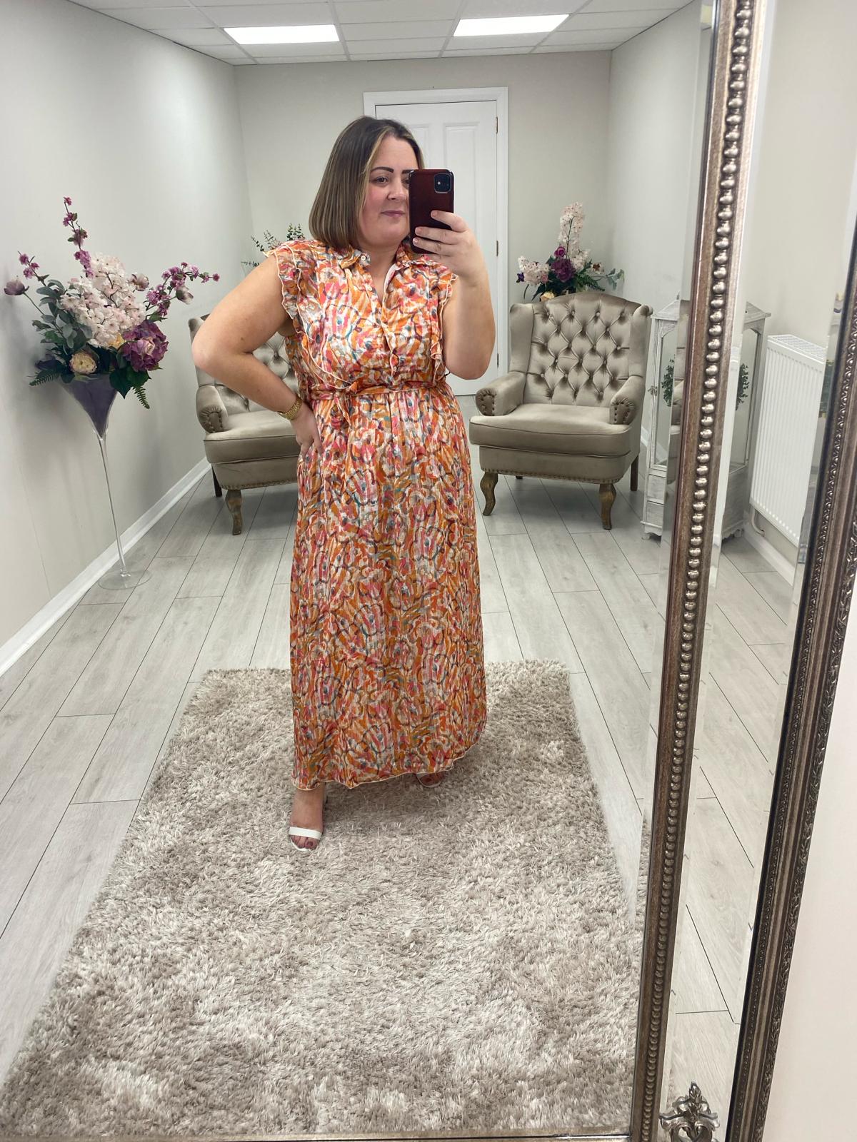 PAXTON DRESS - ORANGE