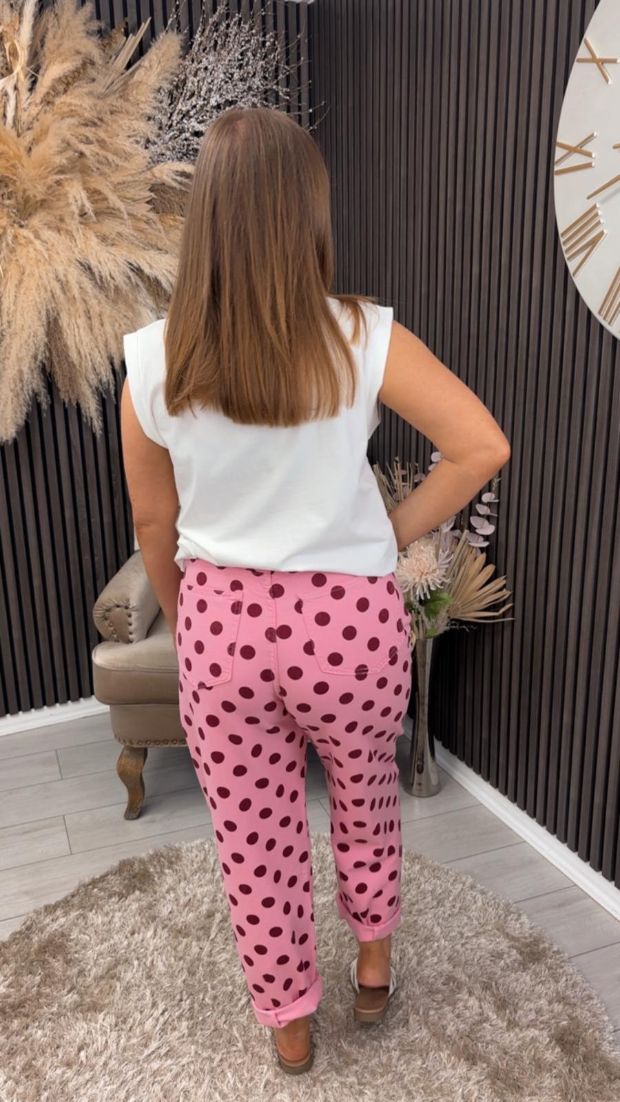 JILL SPOT JEANS - PINK