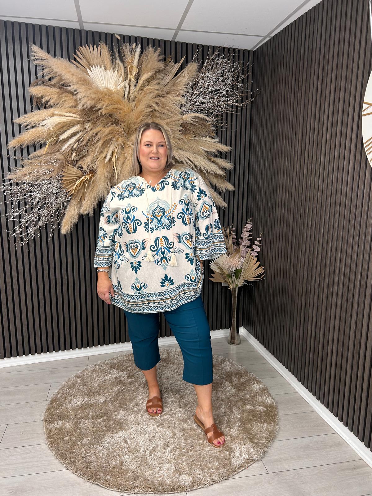SINDY TROUSERS - TEAL