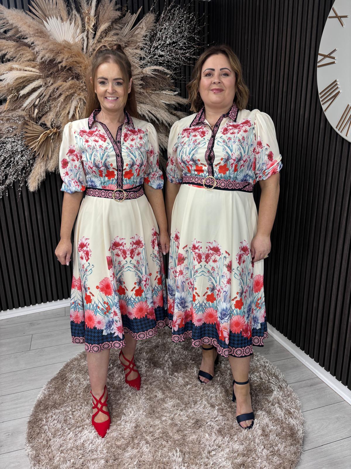 HOLLAND DRESS - CREAM PRINT