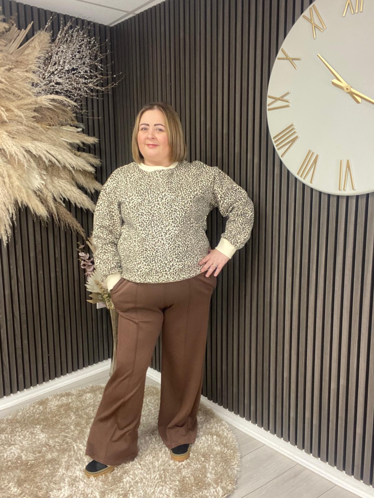 COLETTE JUMPER - LEOPARD PRINT