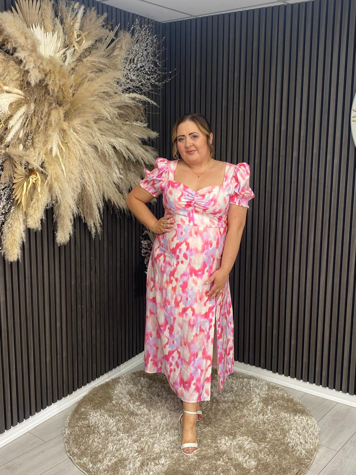 LILLIAN DRESS - PINK PRINT