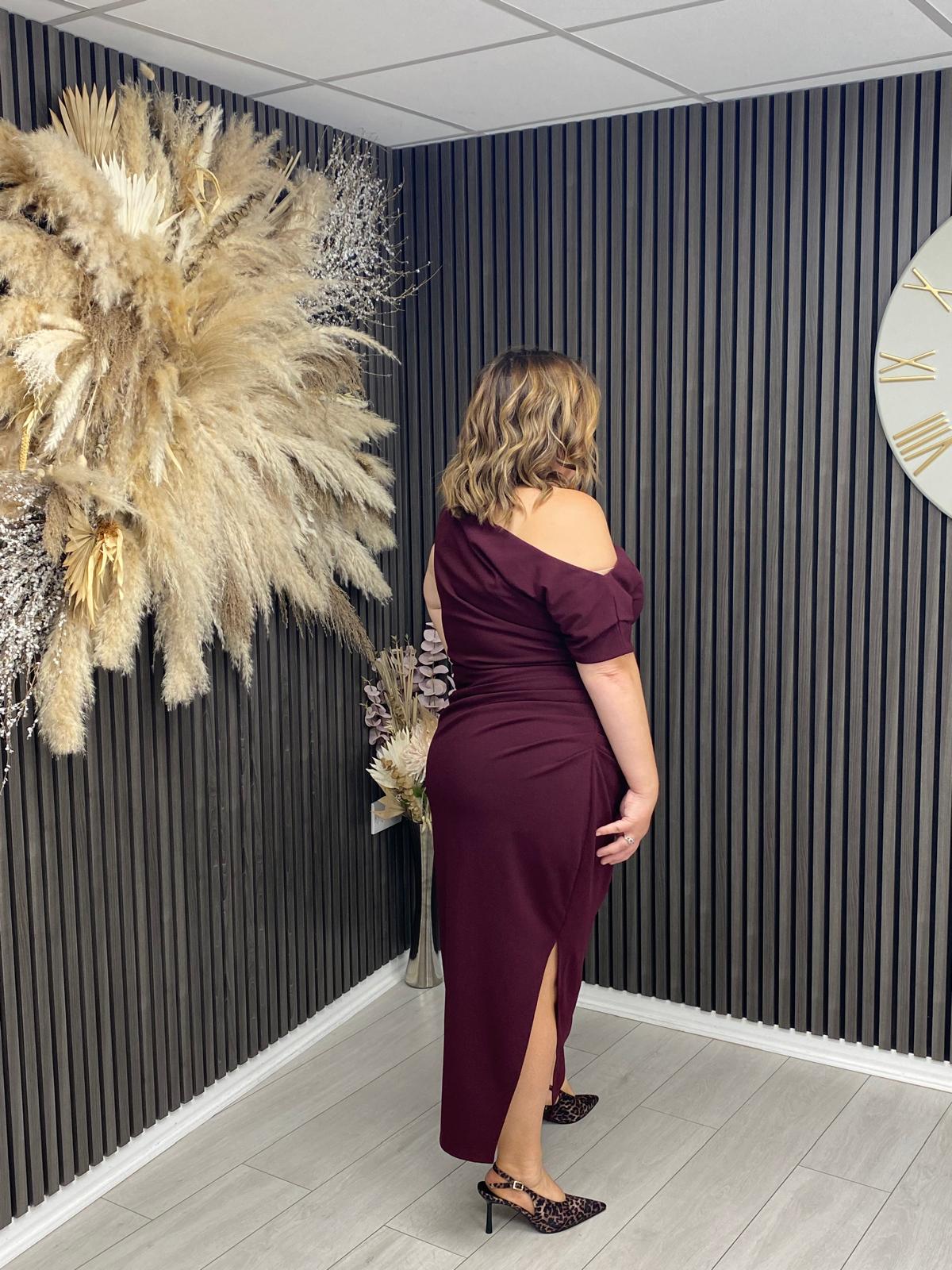 DONNA DRESS - PLUM