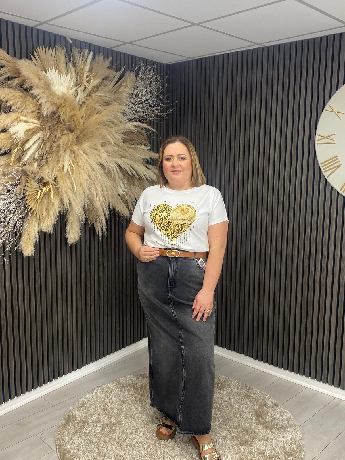 KASEY T-SHIRT - GOLD