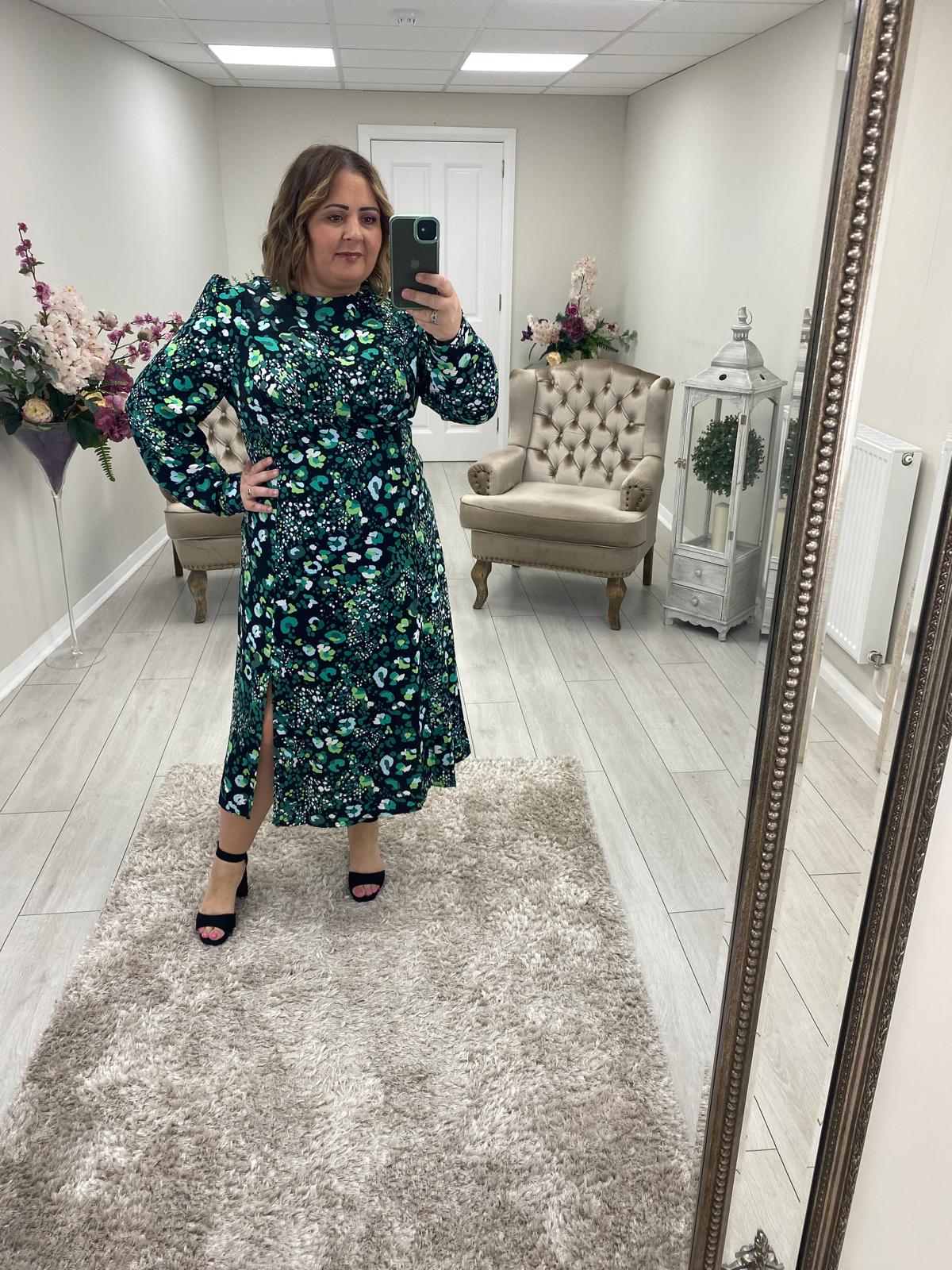 CASS DRESS - GREEN