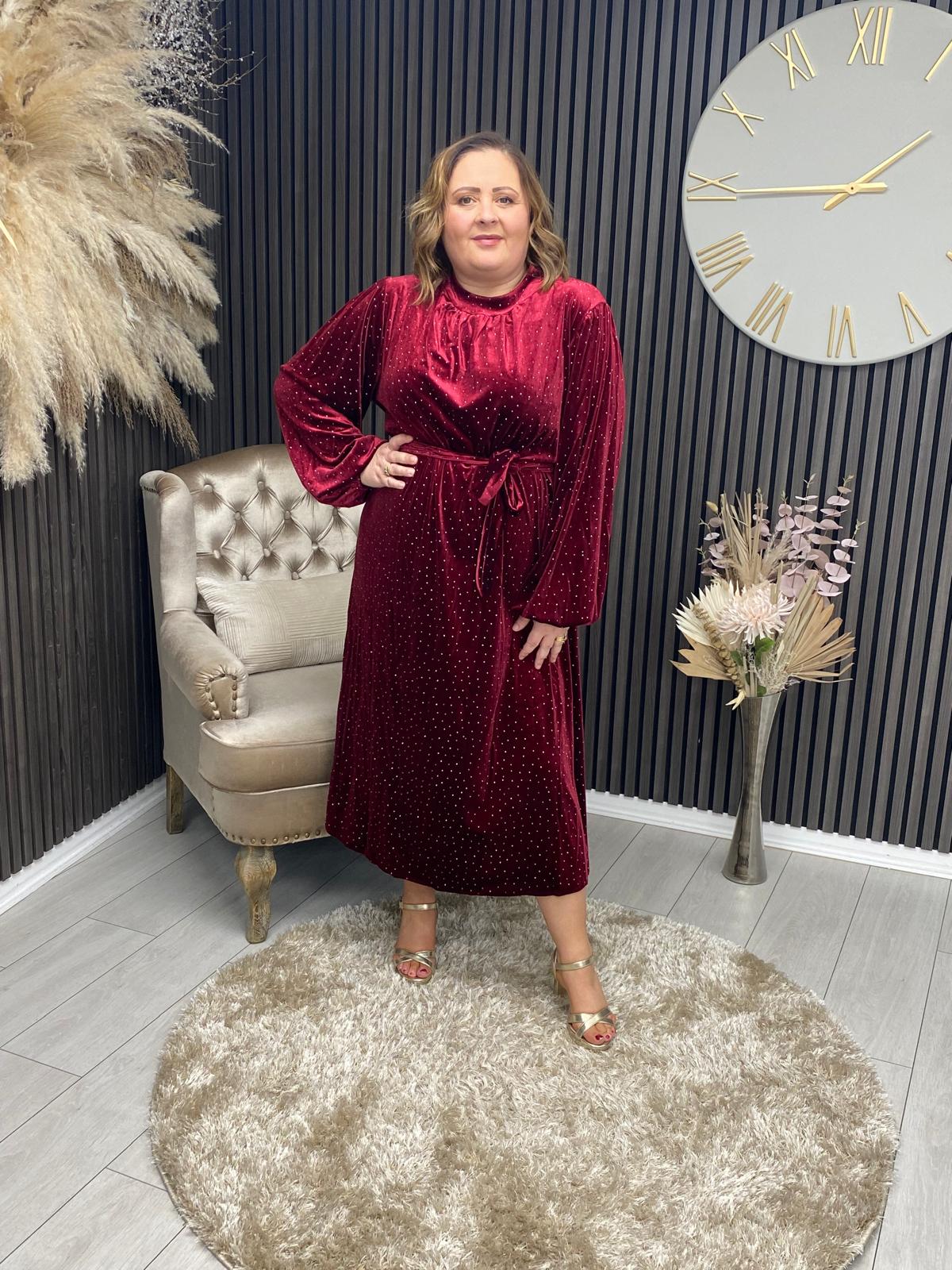 SKYE DRESS - BORDEAUX