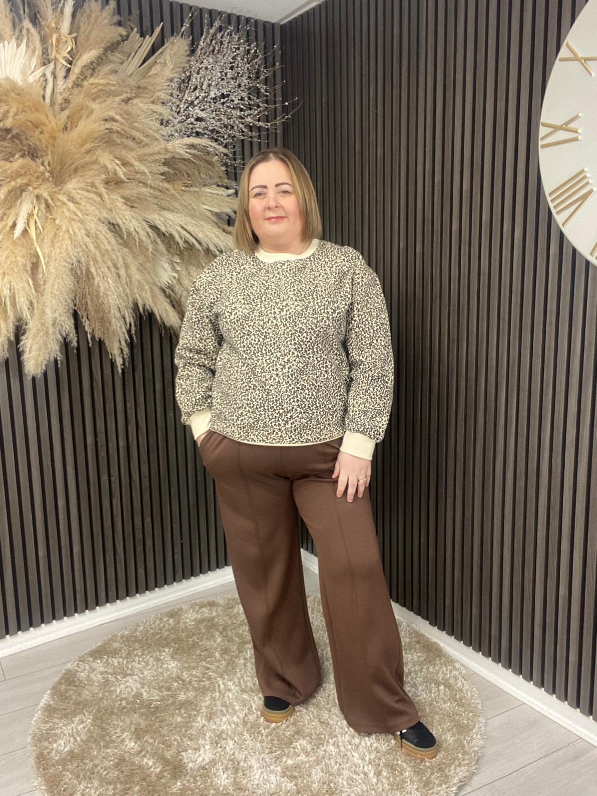 COLETTE JUMPER - LEOPARD PRINT