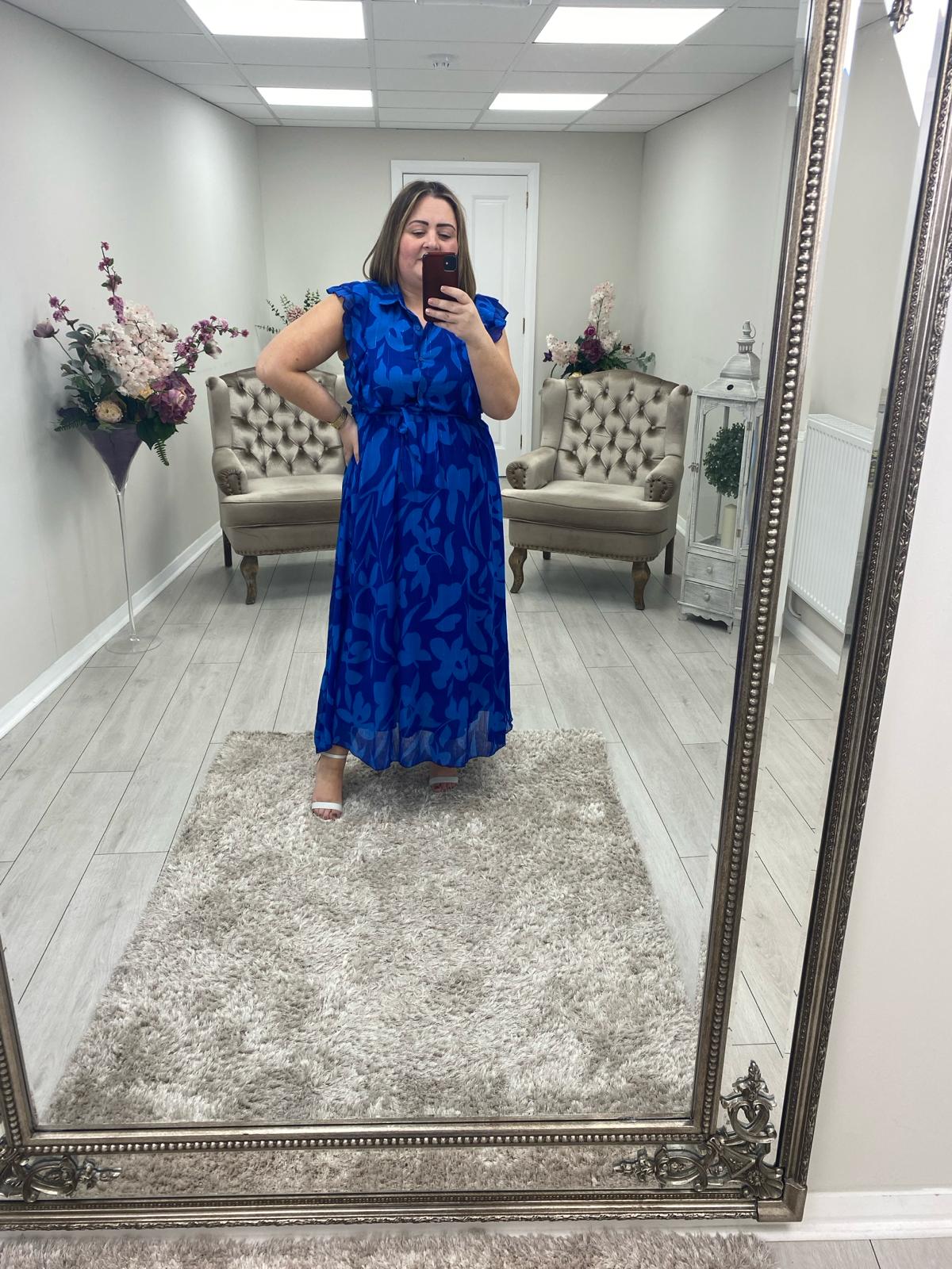 PAXTON DRESS - BLUE
