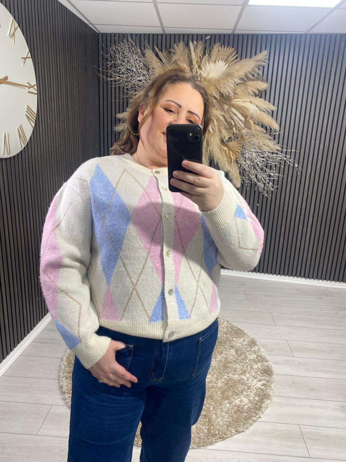 STEPHANIE CARDIGAN - BEIGE