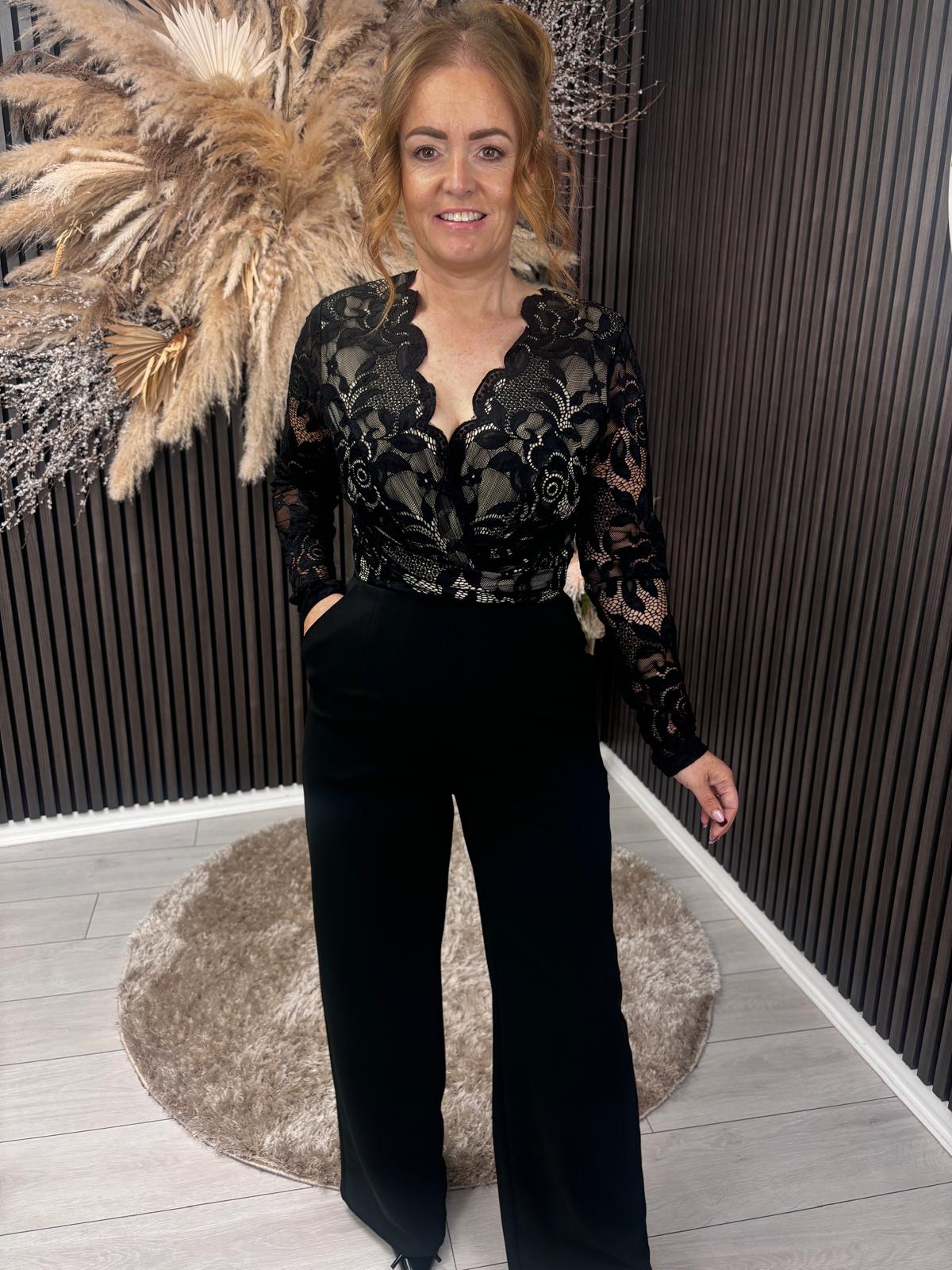 BRIDGET-ANNE LACE JUMPSUIT