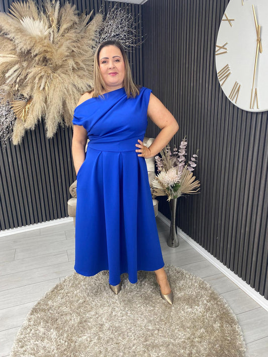 BETTY DRESS - COBALT