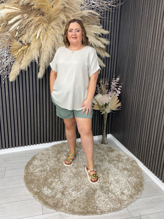 JANET TOP - BEIGE