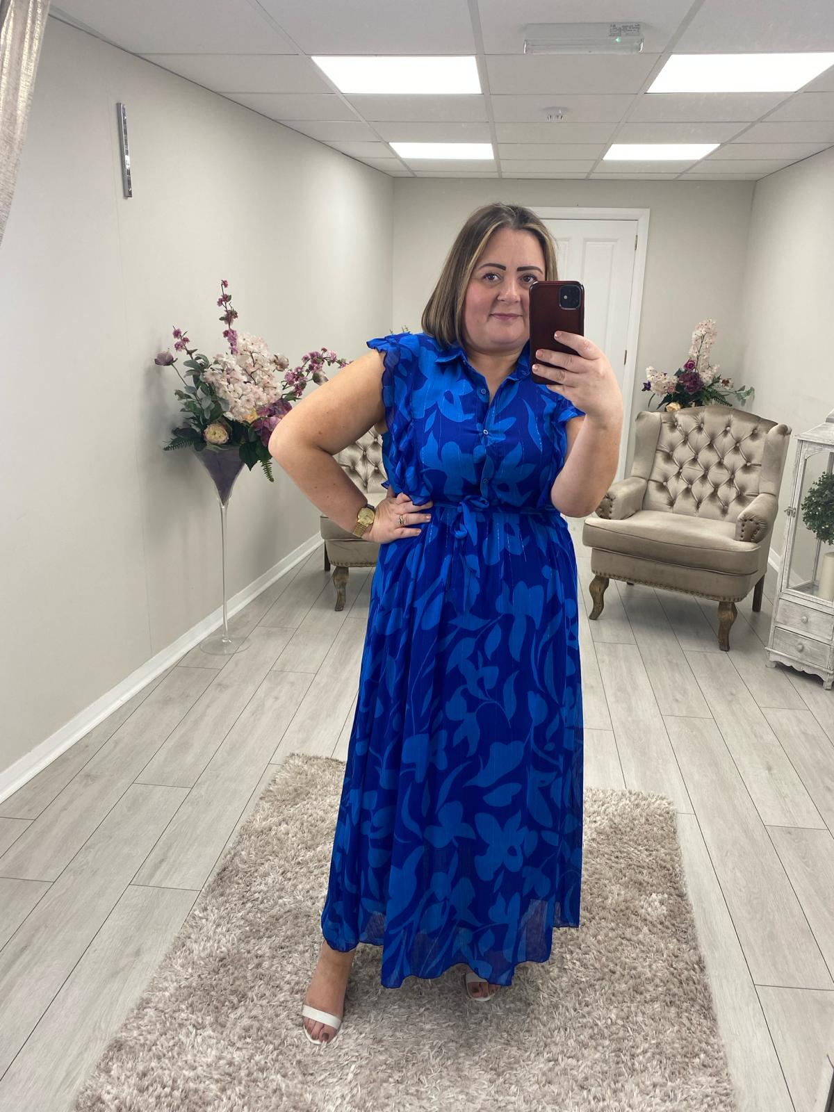 PAXTON DRESS - BLUE
