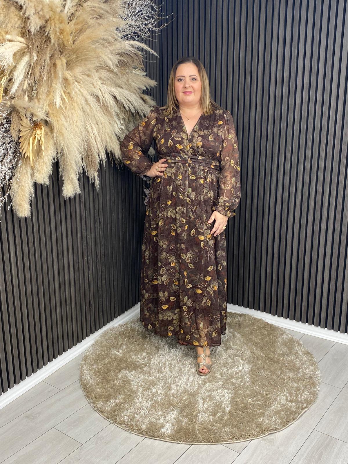 VALERIE DRESS - BROWN