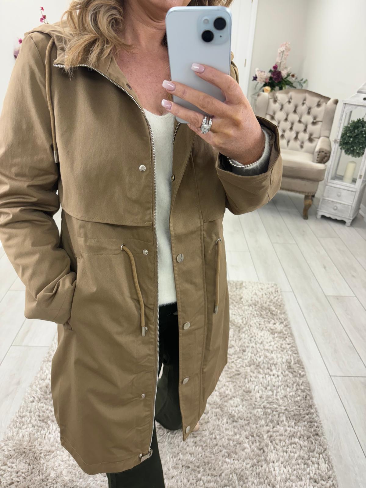 LAURA COAT - CAMEL