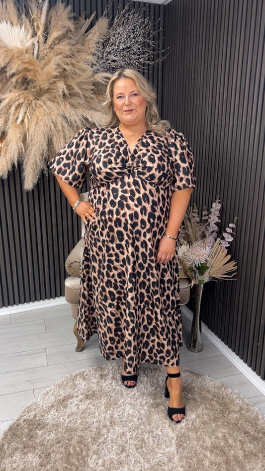 MACKENZIE DRESS - BROWN
