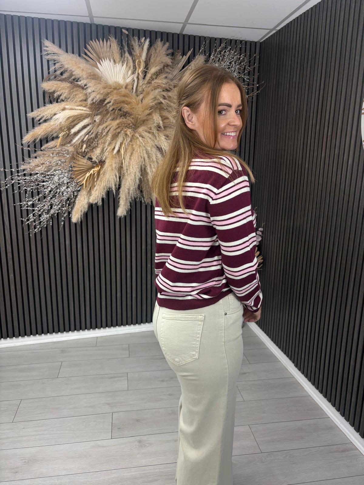 KEELY JUMPER - BURGUNDY