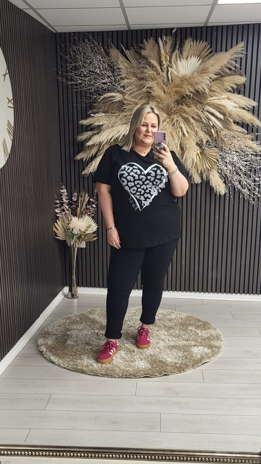 DARLENE T-SHIRT - BLACK