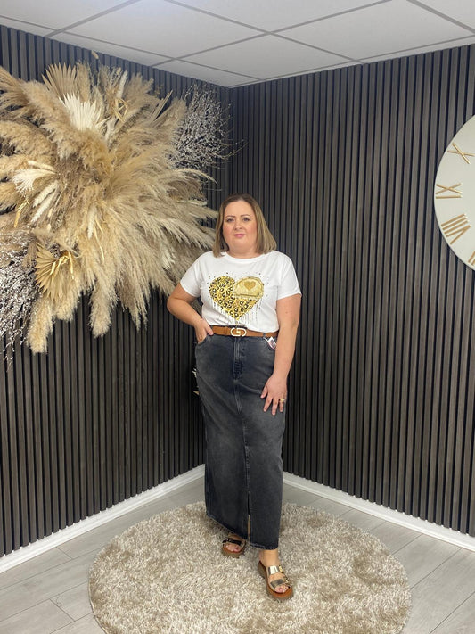 KASEY T-SHIRT - GOLD
