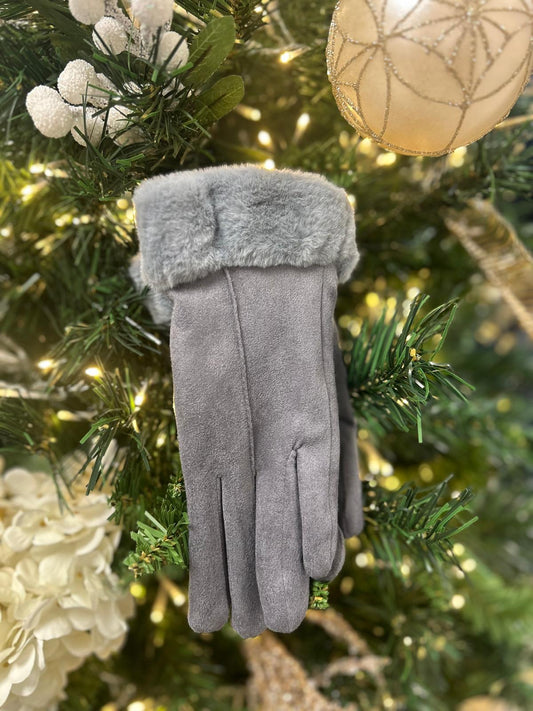 DIANA GLOVES - GREY