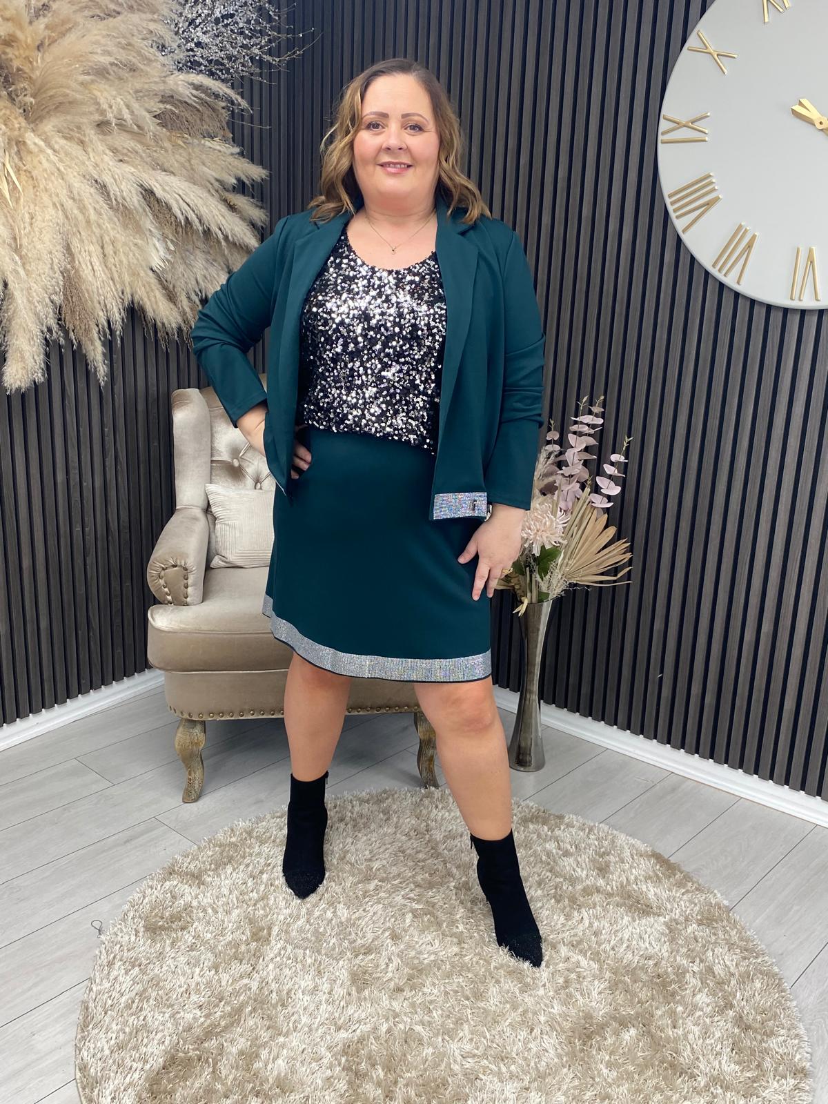 JACKIE BLAZER - EMERALD GREEN