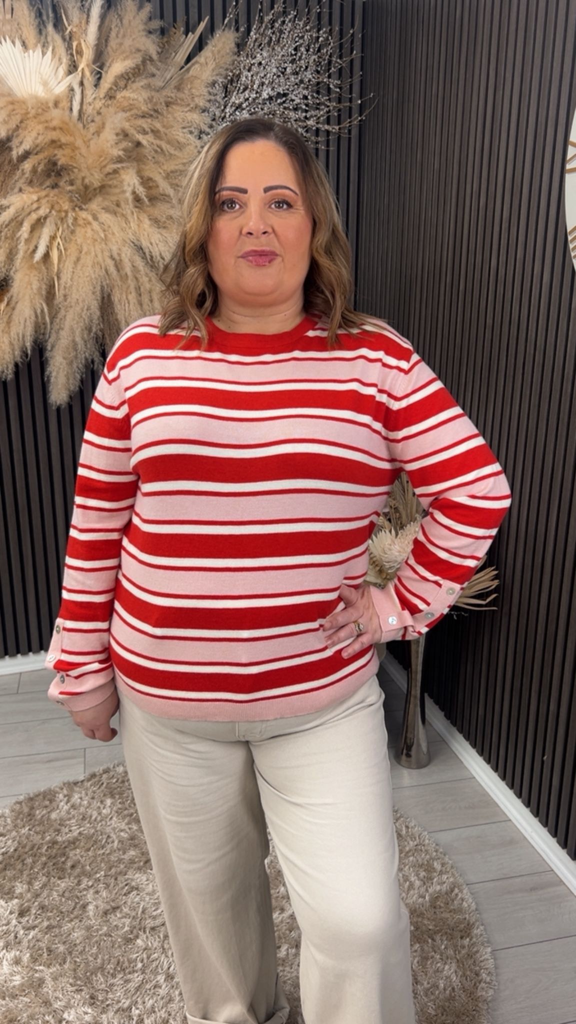 DIANI JUMPER - RED/PINK