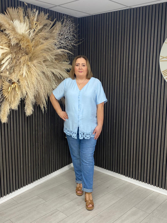 CORALINE TOP - BLUE