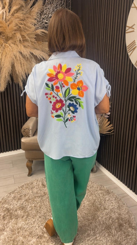 NANI TOP - BLUE